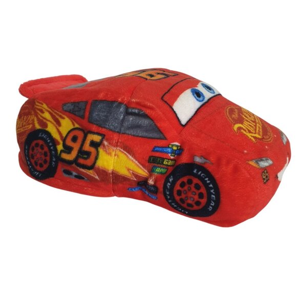 Disney Pixar Cars 3 Lightning McQueen Dinoco Cruz Ramirez Flip a Car 8" Plush To - Picture 3 of 7